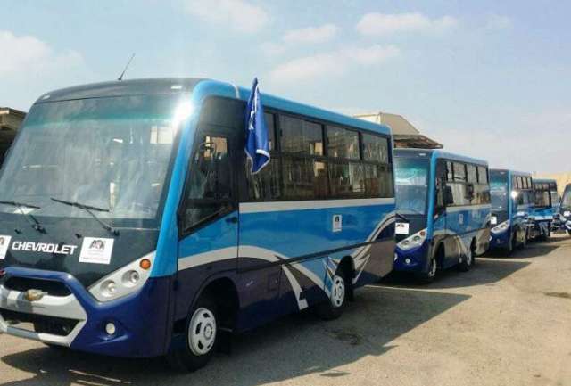 جانب من الاتوبيسات 