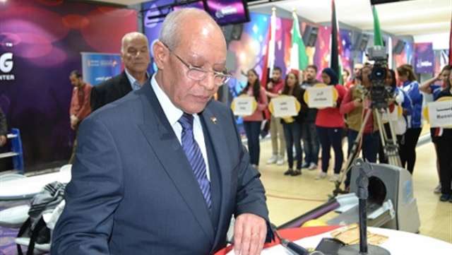 اللواء أحمد نصر رئيس الاتحاد المصرى للبولينج