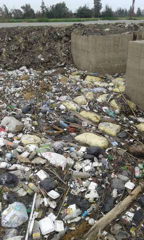 جانب من التلوث المائي بقرية قبريط