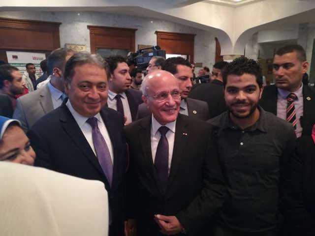 وزير الصحة أثناء المؤتمر