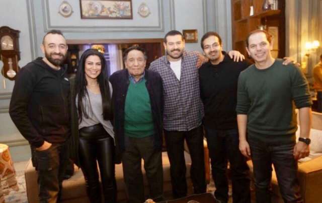 صورة من كواليس تصوير مسلسل طايع