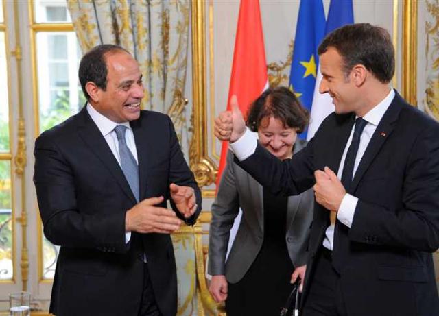 ماكرون والسيسي 