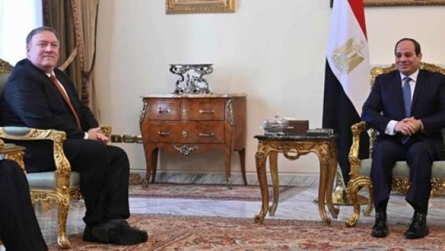 السيسي ووزير الخارجية الأمريكي