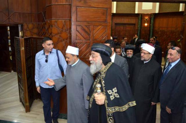 البابا تواضروس في ضيافة الإمام الأكبر للتهنئة بعيد الأضحى المبارك