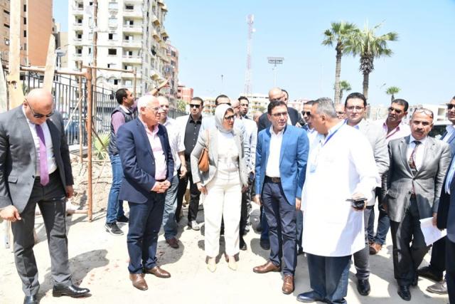 وزيرة الصحة تشدد على سرعة الانتهاء من أعمال المرحلة الثانية بمستشفى بورسعيد