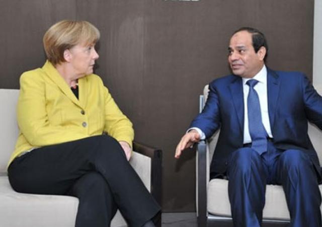  الرئيس السيسي وأنجيلا ميركل 