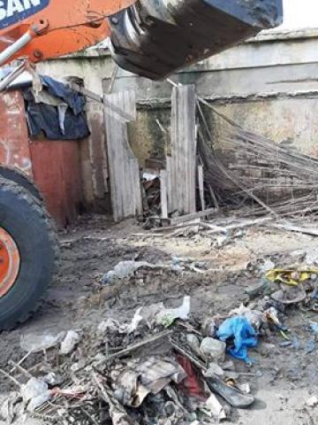 إزالة الاشغالات بمدينة الحمام بمطروح