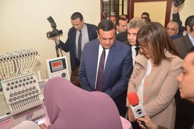 وزيرا الهجرة والقوى العاملة ومحافظ البحيرة يتفقدون مركز التدريب المهني 