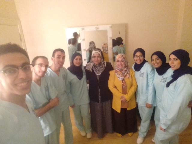  فريق طلاب كلية التمريض 