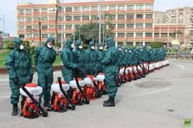 الجيش والشرطة يمنعان وصول وباء ”كورونا” للمصريين