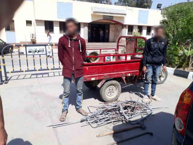 مرتكبى وقائع سرقة أجزاء الكبارى