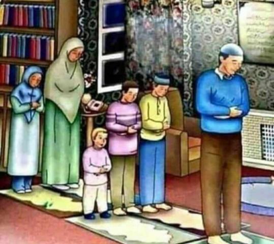 صلاة الجماعة مع الأسرة