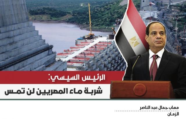 بالإنفوجرفيك | الرئيس السيسي: شربة ماء المصريين لن تمس