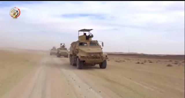 القوات المسلحة تنشر فيديو احباط هجوم بئر العبد الإرهابي في شمال سيناء