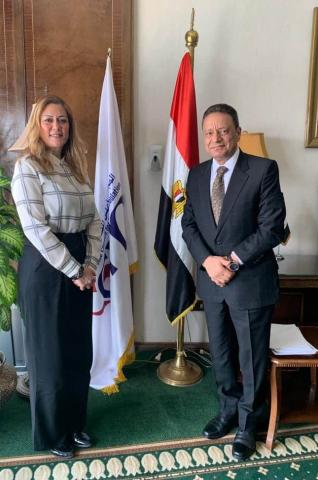 كرم جابر يلتقي المدير التنفيذي للأكاديمية الوطنية