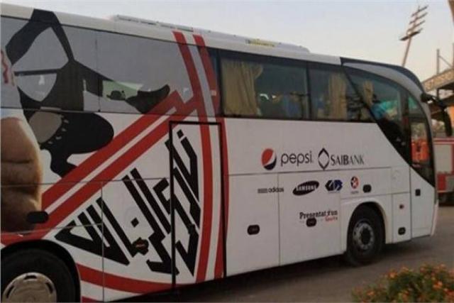 حافلة الزمالك تصل ستاد السويس