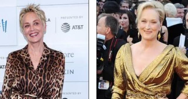 شارون ستون و ميريل ستريب