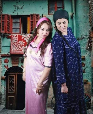 عايدة غنيم وفاء عامر من كواليس فيلم براءة ريا وسكينة
