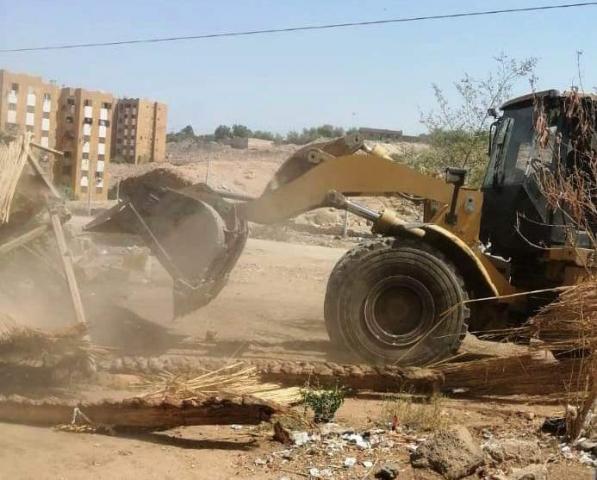 إزالة التعديات على الأراضي الزراعية