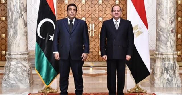 الرئيس السيسي يستقبل «المنفي» لبحث تطورات الملف الليبي