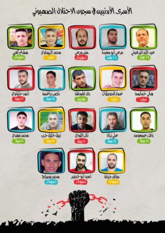 «هيئة الأسرى»: 18 أسيرا أردنيا في سجون الاحتلال