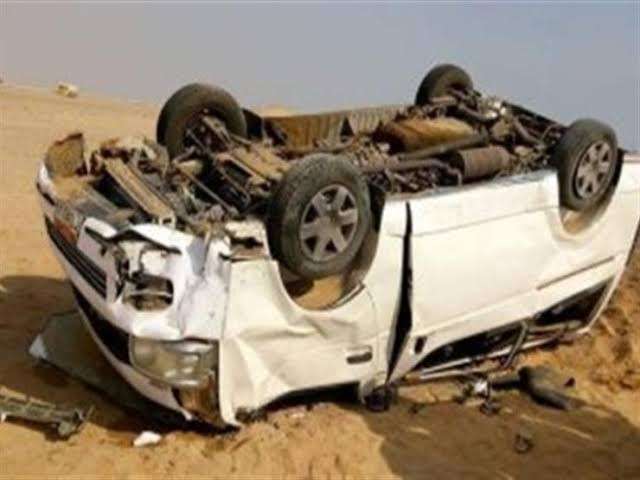 6 مصابين في حادث انقلاب سيارة بالطريق الإقليمي بمدينة بدر