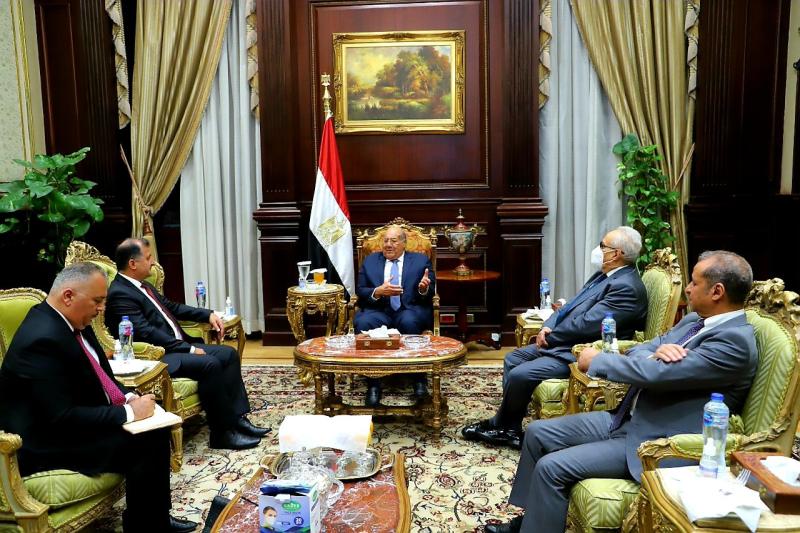 رئيس مجلس الشيوخ يلتقي سفير طاجيكستان بالقاهرة