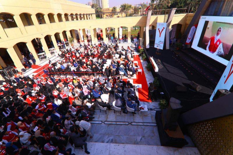 «القباج» تشهد احتفالية الهلال الأحمر المصري بمناسبة اليوم العالمي للتطوع