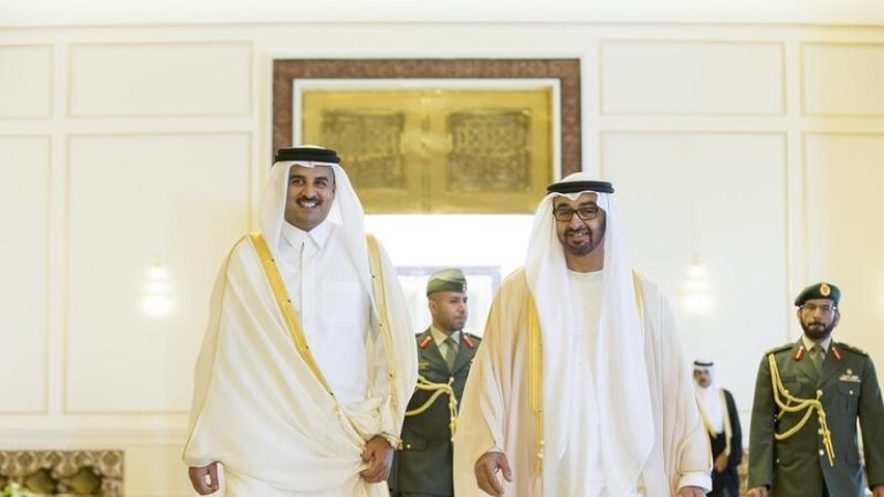 رئيس الإمارات وأمير قطر يبحثان العلاقات الثنائية والتعاون المشترك