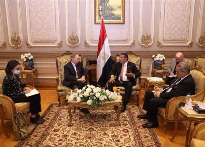 رئيس خارجية الشيوخ يستقبل كريستيان برجر سفير الاتحاد الاوروبي بمصر