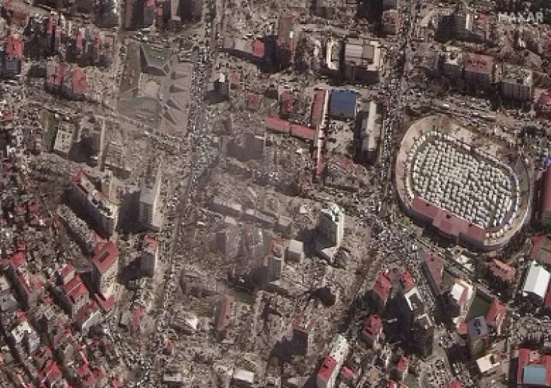 تتبع خطوط صدع زلزال تركيا بالأقمار الاصطناعية