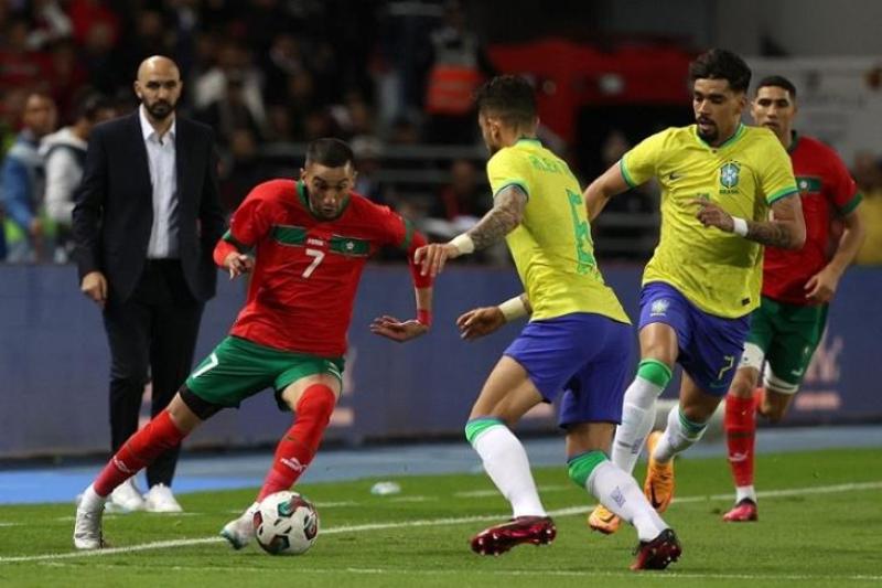 المغرب يفوز على البرازيل وديا لأول مرة في التاريخ