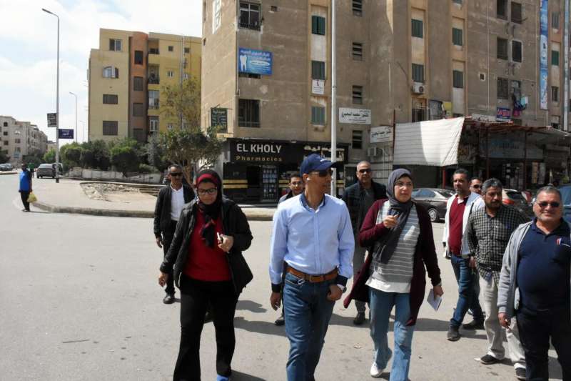 رئيس جهاز مدينة القاهرة الجديدة يتفقد أعمال المشروعات السكنية والمرافق