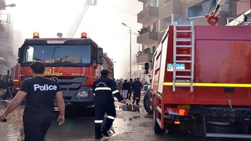 إصابة شخصين إثر حريق شقة سكنية في الهرم