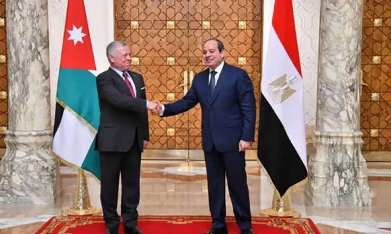 الرئيس السيسي يهنئ ملك الأردن بذكرى يوم الاستقلال