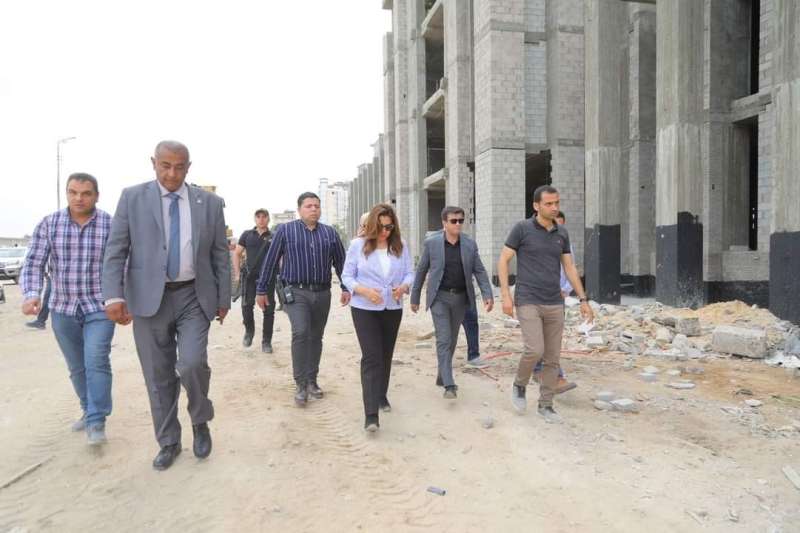 محافظ دمياط تتابع أعمال إنشاء مبنى ديوان عام المحافظة وتطوير كورنيش النيل