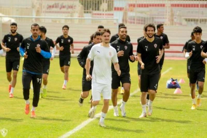 انتظام الدوليين في مران الزمالك.. وفقرة بدنية للاعبين