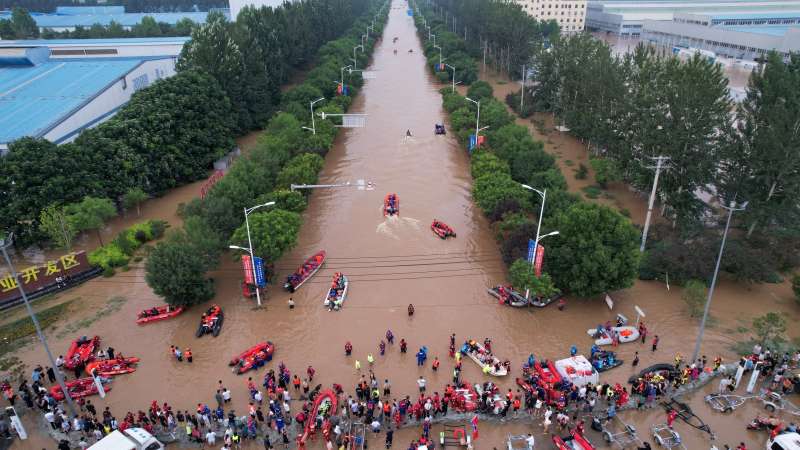 مصرع شخصين في فيضانات وانهيارات طينية شمال غربي الصين