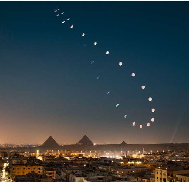 الصورة القمرية التي التقطها المصور الفلكي المصري وائل عمر تلهم القارة الأفريقية