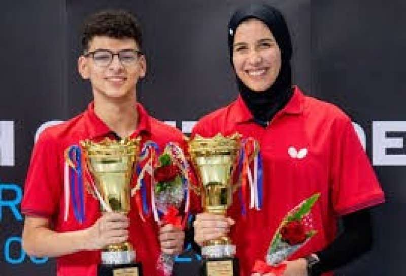 بدر مصطفى ومريم يونس يحققان ذهبية الزوجي المختلط تحت 19 عاما ببطولة مصر الدولية لتنس الطاولة