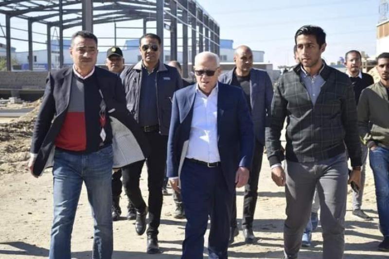 محافظ بورسعيد  :  بدء العمل في إنشاء الطرق الداخلية بالمجمع الصناعى ٣ يوليو  جنوب بورسعيد