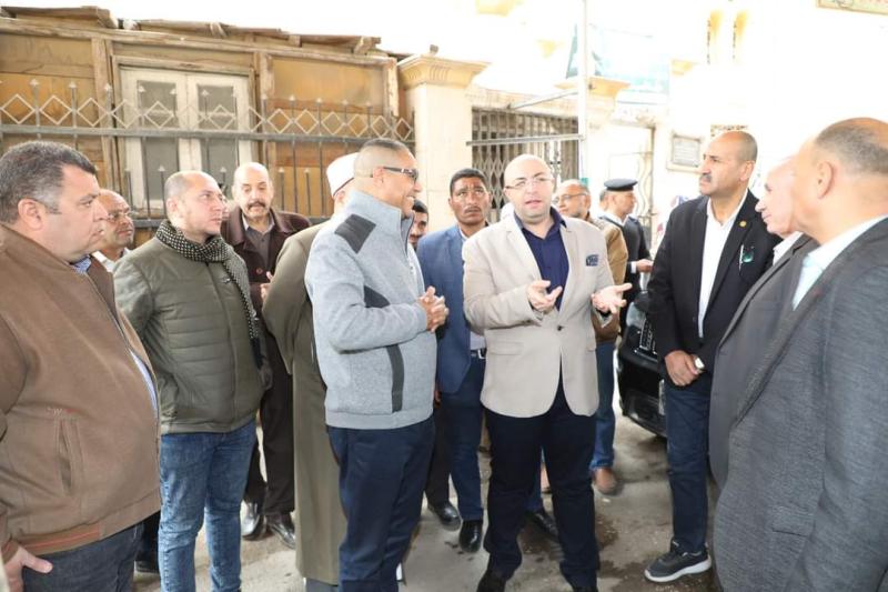 محافظ بني سويف يتفقد أعمال المرحلة الأولى من مشروع تطوير ورفع كفاءة مسجد السيدة حورية