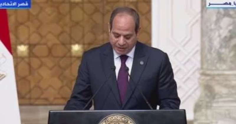 الرئيس السيسى: نعمل على توحيد الإرادة الدولية لإنفاذ وقف فورى لإطلاق النار بغزة