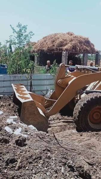 محافظ كفرالشيخ يتابع جهود إزالة التعديات على أراضى أملاك الدولة والأراضى الزراعية بقلين