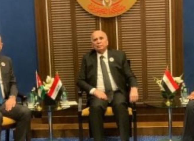 وزراء خارجية مصر والأردن والعراق يجتمعون فى إطار آلية التعاون الثلاثى