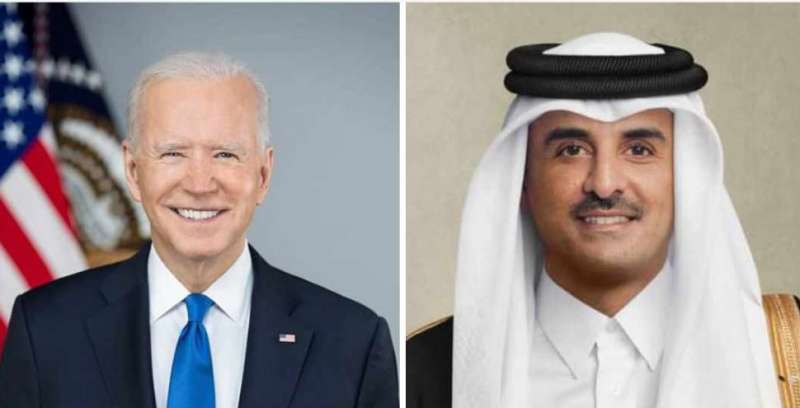 أمير قطر والرئيس الأمريكي يبحثان جهود التوصل لاتفاق وقف فوري ودائم لإطلاق النار في غزة