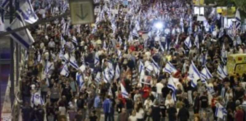 تل أبيب تشهد اليوم أضخم مظاهرات احتجاجية في إسرائيل منذ السابع من أكتوبر