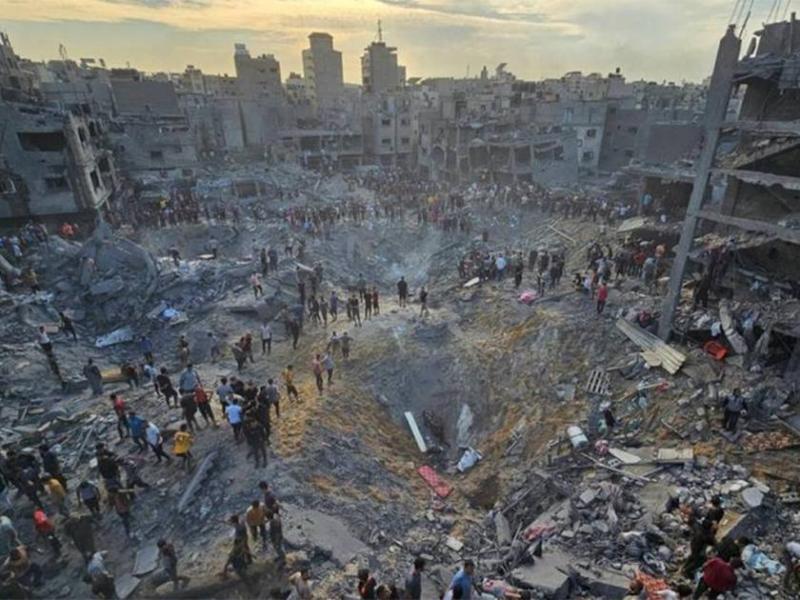 استشهاد 7 فلسطينيين بينهم طفلتان في قصف إسرائيلي على غزة