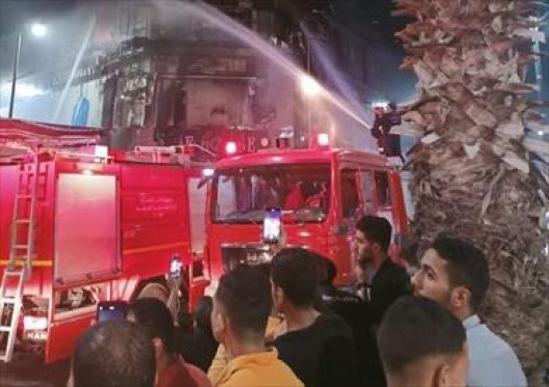 حريق يلتهم مخزن دهانات بمنطقة المرج شمال القاهرة