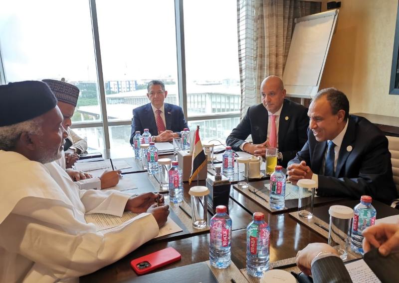 وزير الخارجية والهجرة يلتقى نظيره النيجيري  على هامش الاجتماع التنسيقى السادس للاتحاد الأفريقي والتجمعات الاقتصادية الإقليمية
